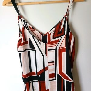 Strapped printed top